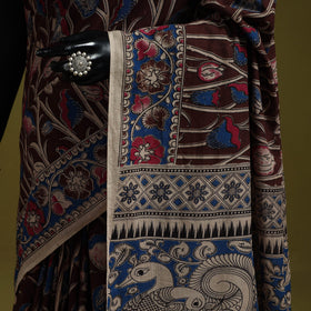 Printed cotton nellore kalamkari saree 54 - handcrafted