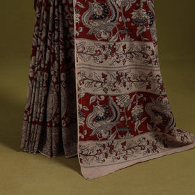 Printed cotton nellore kalamkari saree 55 - handcrafted