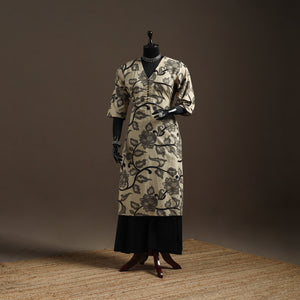 Printed cotton straight kalamkari kurta for women 27