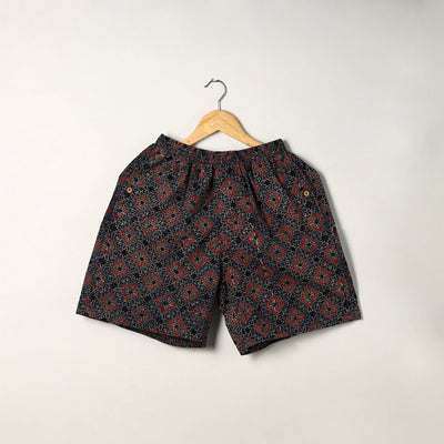 Buy Ajrakh Block Printed Cotton Unisex Boxer/Shorts Online at iTokri.com