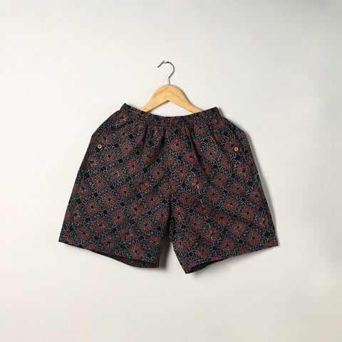 Buy Ajrakh Block Printed Cotton Unisex Boxer/Shorts Online at iTokri.com