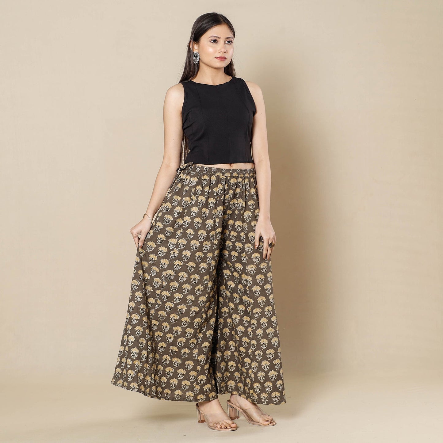 Ajrakh Flared Palazzo
