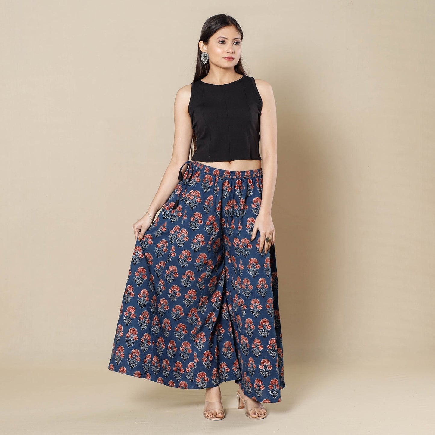 Ajrakh Flared Palazzo
