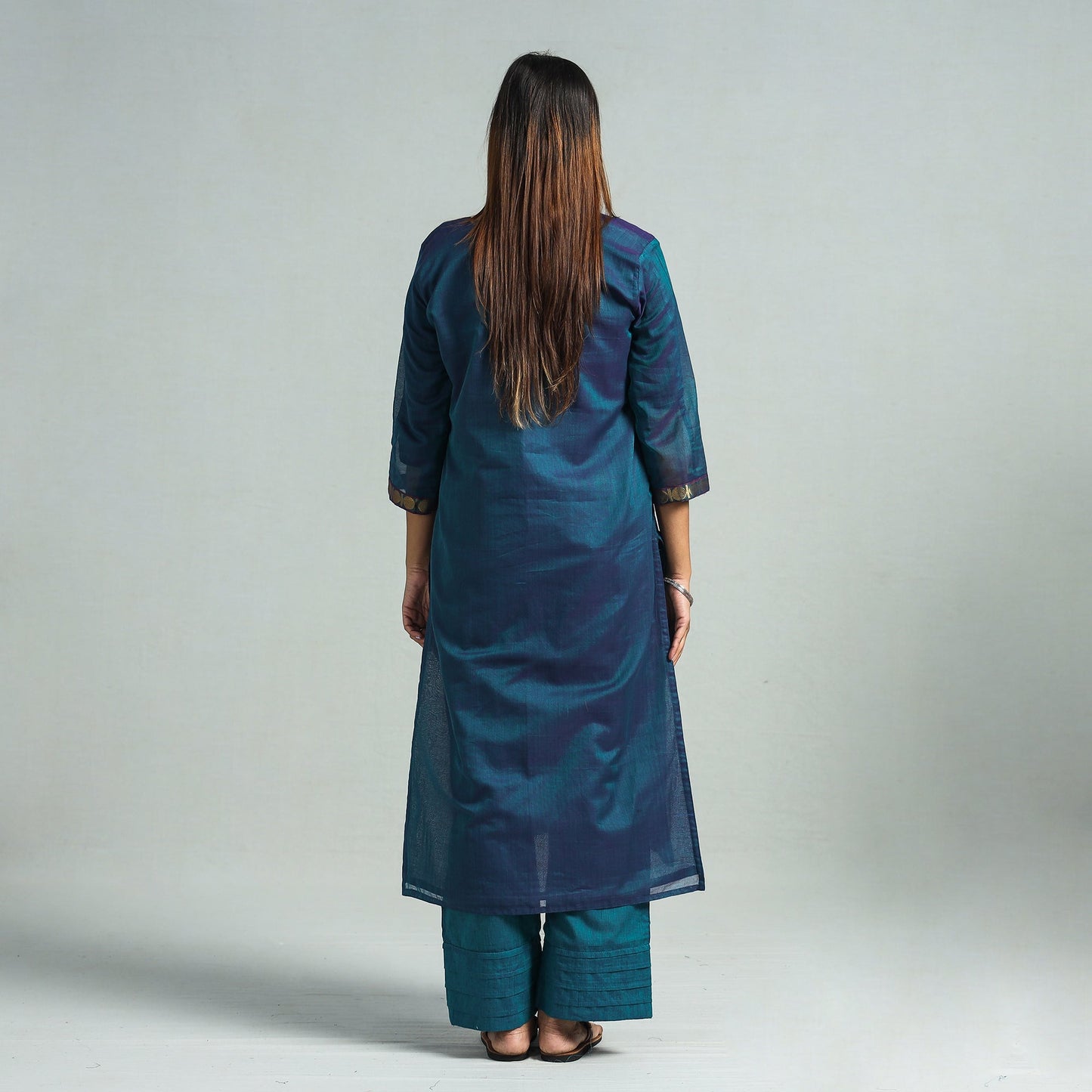 Buy Dharwad Cotton Kurta with Palazzo & Dupatta Set Online at iTokri.com