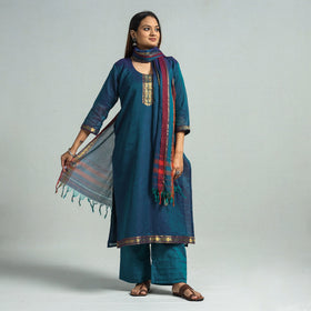 Buy Dharwad Cotton Kurta with Palazzo & Dupatta Set Online at iTokri.com
