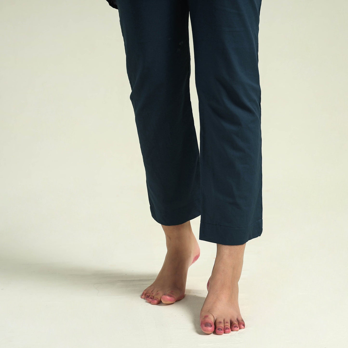 Prussian blue - plain dyed cotton co-ord set - handcrafted