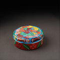 Bengal Patua Handpainted Stainless Steel Multicolor Masala Box