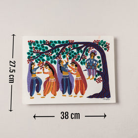  Handpainted Bhil Pithora Painting by Geeta Bariya 