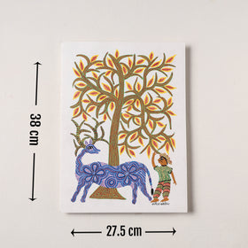  Handpainted Bhil Pithora Painting by Geeta Bariya 