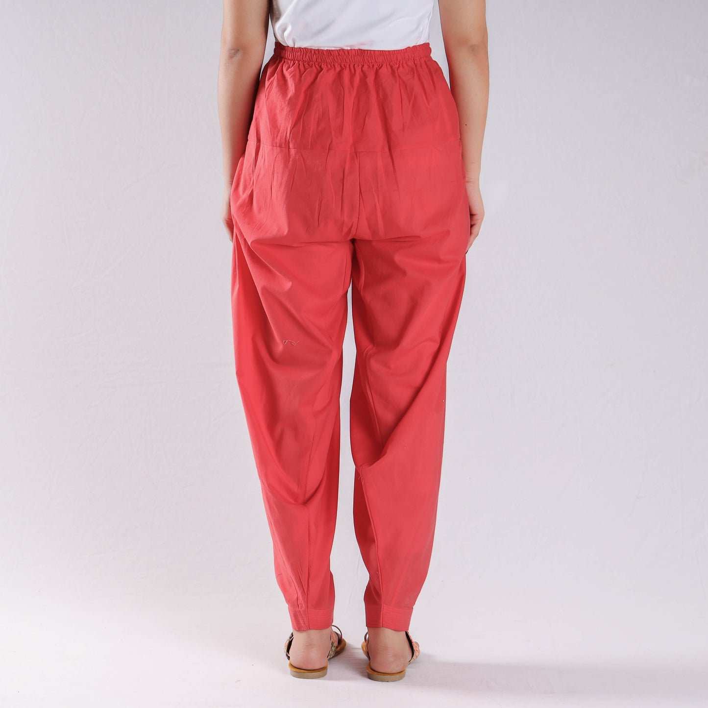 Buy Punch Pink Plain Cotton Women Salwar