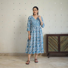 Buy Angrakha Batik Dress for Women Online in India