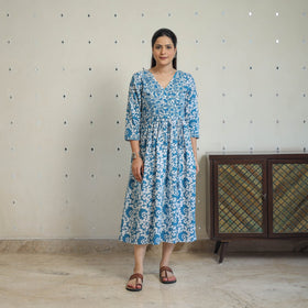 Buy Angrakha Batik Dress for Women Online in India
