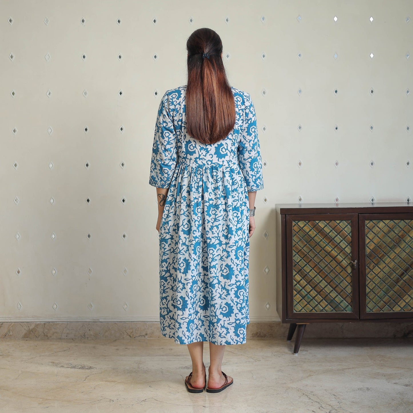 Buy Angrakha Batik Dress for Women Online in India