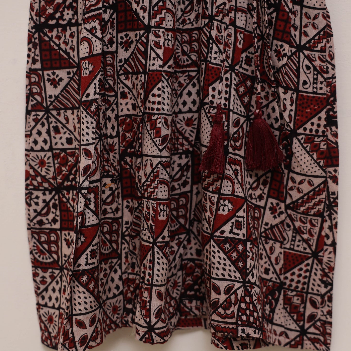 Pure cotton baby girls bagh angrakha dress (1-2 years) 02