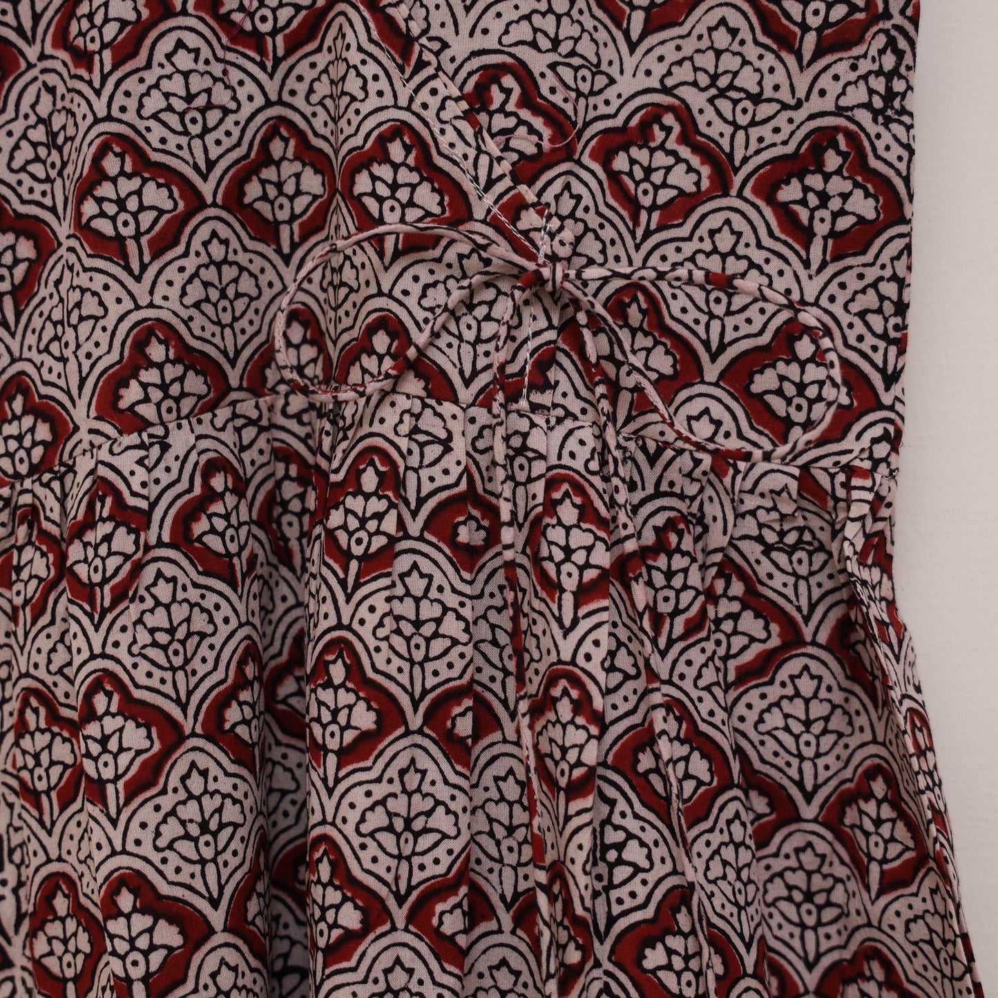 Pure cotton baby girls bagh angrakha dress (1-2 years) 07