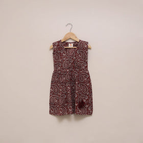 Pure cotton baby girls bagh angrakha dress (1-2 years) 11