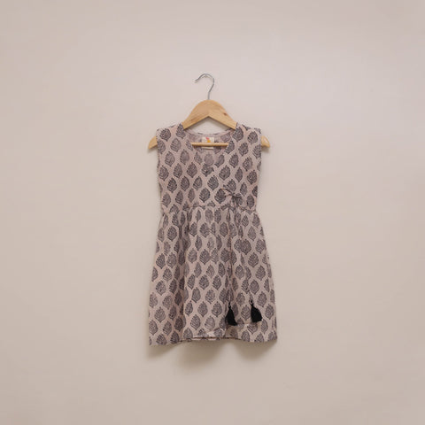 Pure cotton baby girls bagh angrakha dress (1-2 years) 14