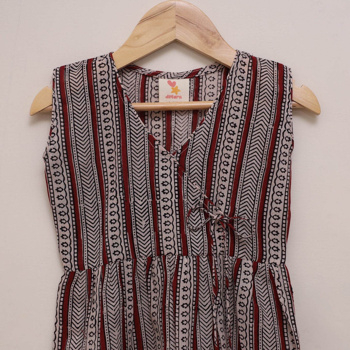 Pure cotton baby girls bagh angrakha dress (1-2 years) 18