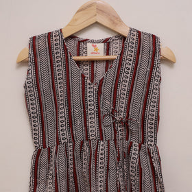 Pure cotton baby girls bagh angrakha dress (1-2 years) 18