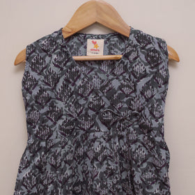 Pure cotton baby girls sanganeri angrakha dress (1-2 years)