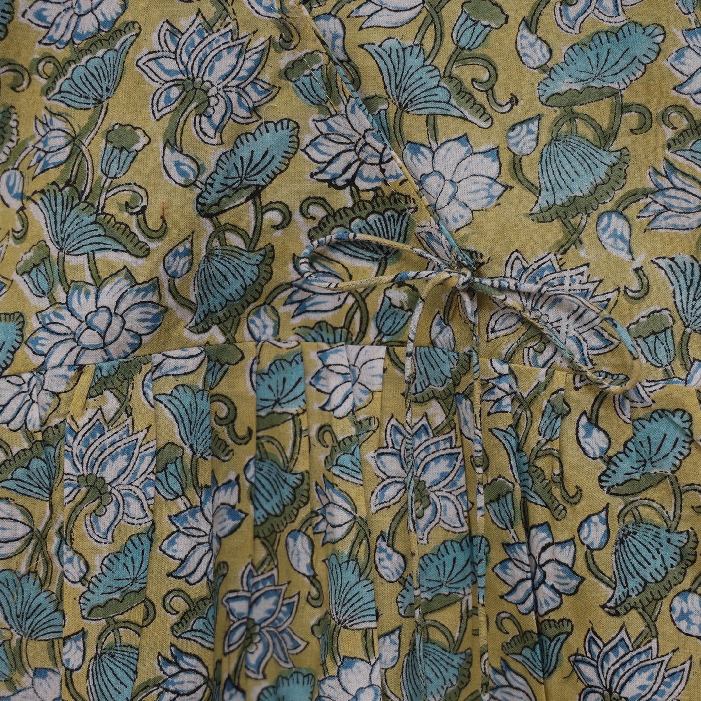 Pure cotton baby girls sanganeri angrakha dress (1-2 years)