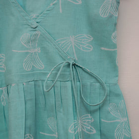 Pure cotton baby girls sanganeri angrakha dress (1-2 years)