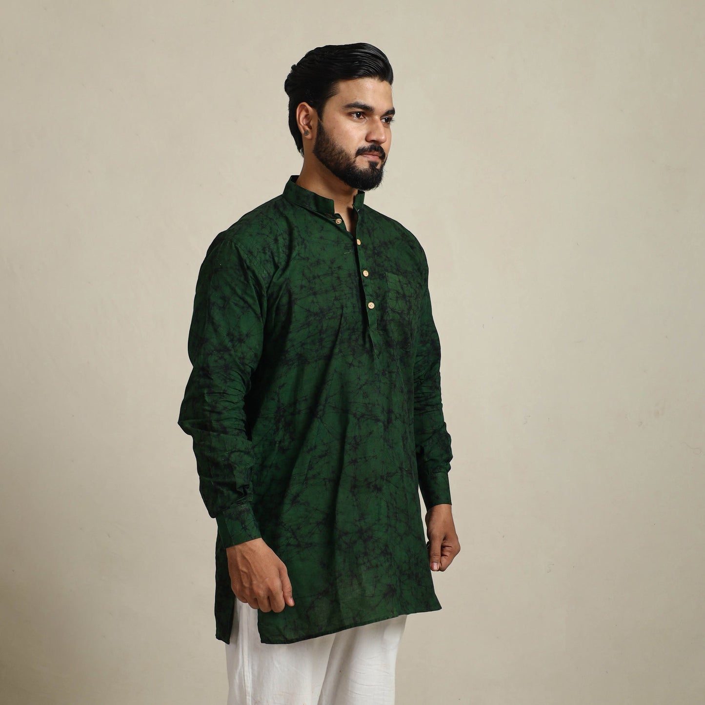  Buy Batik Print Cotton Kurta For Men Online in India