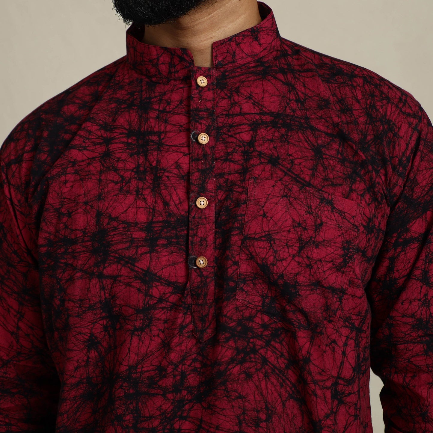  Buy Batik Print Cotton Kurta For Men Online in India