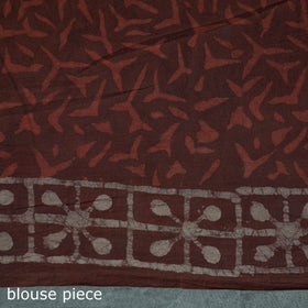 Pure mul cotton hand block batik print saree 11