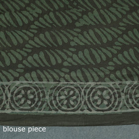 Pure mul cotton hand block batik print saree 12