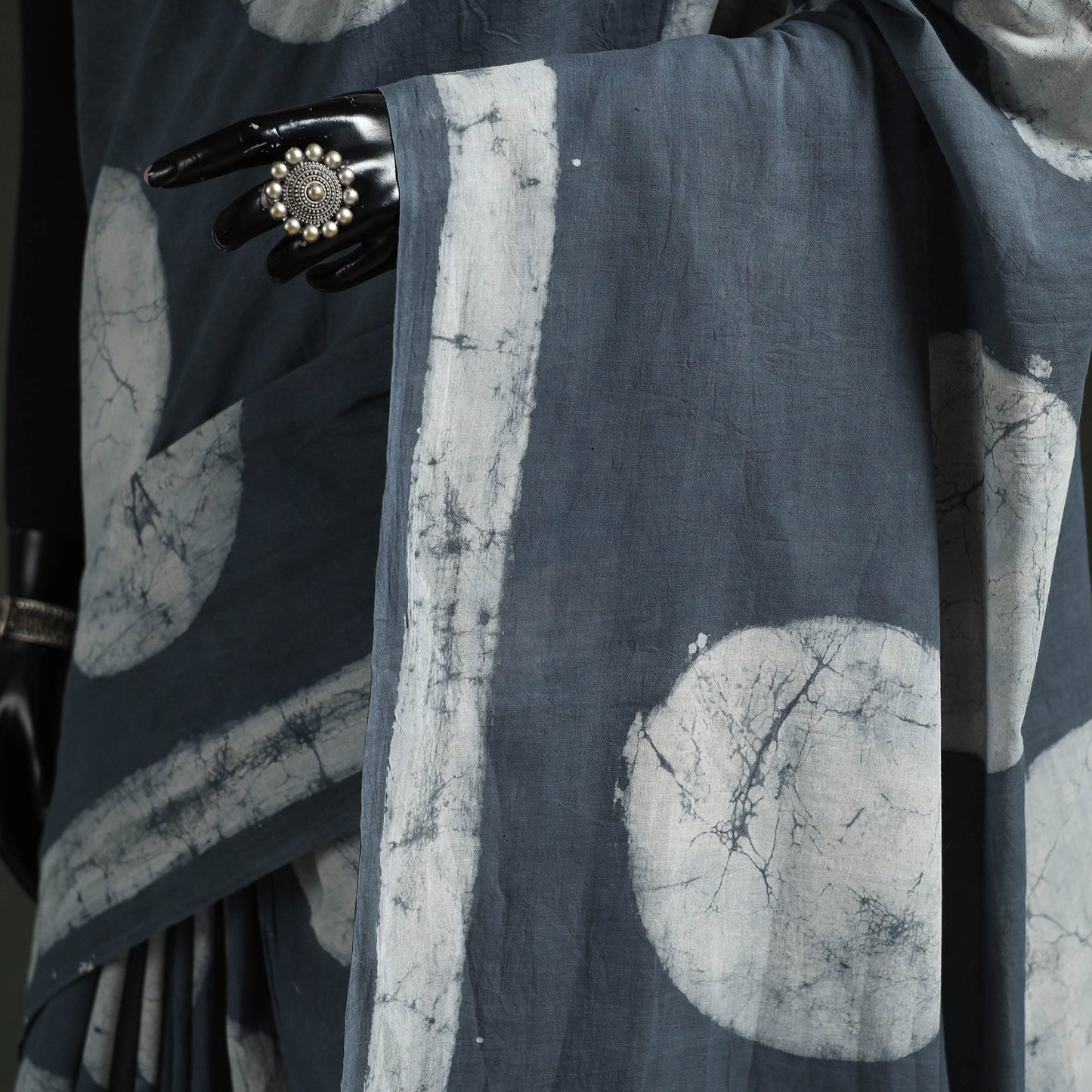 Pure mul cotton hand block batik print saree 31