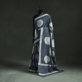 Pure mul cotton hand block batik print saree 31