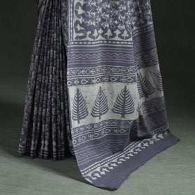 Pure mul cotton hand block batik print saree 33