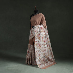 Pure mul cotton hand block batik print saree 36