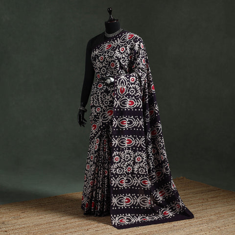 Pure mul cotton hand block batik print saree 41