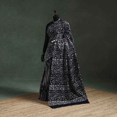 Pure mul cotton hand block batik print saree 50