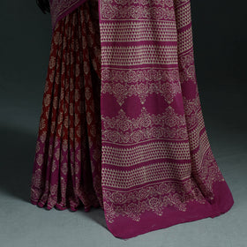 Pure mul cotton hand block jaipur print saree 18