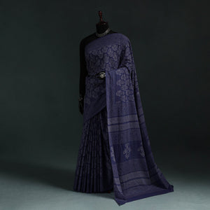 Pure mul cotton hand block jaipur print saree 19