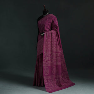 Pure mul cotton hand block jaipur print saree 21