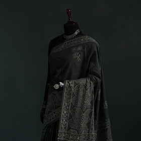 Pure mul cotton hand block jaipur print saree 22