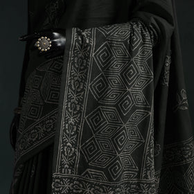 Pure mul cotton hand block jaipur print saree 22
