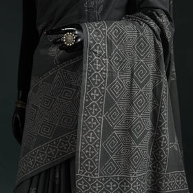 Pure mul cotton hand block jaipur print saree 24