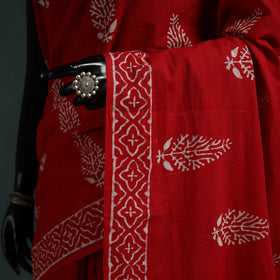 Pure mul cotton hand block jaipur print saree 25