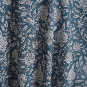 Pure mul cotton hand block sanganeri print fabric 01