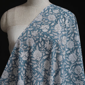 Pure mul cotton hand block sanganeri print fabric 01