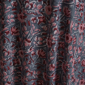 Pure mul cotton hand block sanganeri print fabric 04