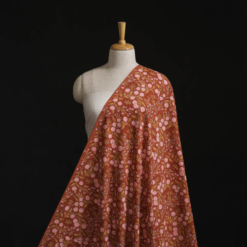 Pure mul cotton hand block sanganeri print fabric 05