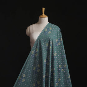 Pure mul cotton hand block sanganeri print fabric 07
