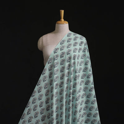 Pure mul cotton hand block sanganeri print fabric 14