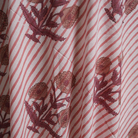 Pure mul cotton hand block sanganeri print fabric 16